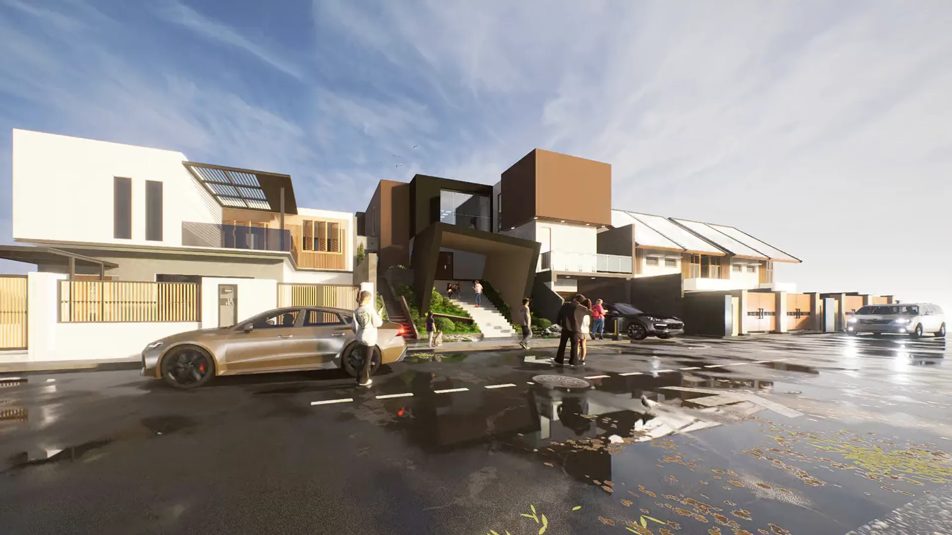 Vista exterior del proyecto residencial The Block